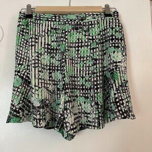 Black and Green Dressy Shorts